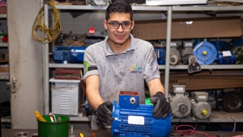 Joven trabajador