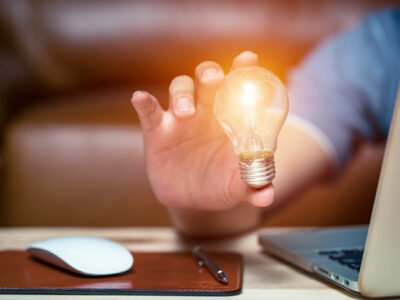 Business strategies for creative expression with a light bulb id